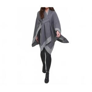 NEW HOWARD'S mackenzie reversible open front wrap in december sky